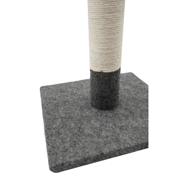 TYROL Scratching Post 404113 Single 42 cm Grey and White