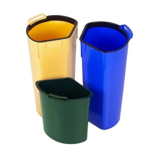CURVER TRIO Waste Sorting Bin 17 + 17 + 6 L - Anthracite