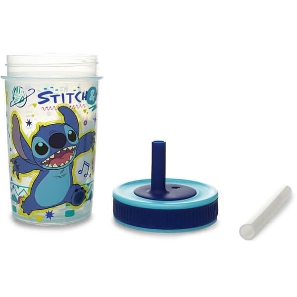 THERMOBABY Straw Cup - 420 ml - Leak-Proof - LILO & STITCH