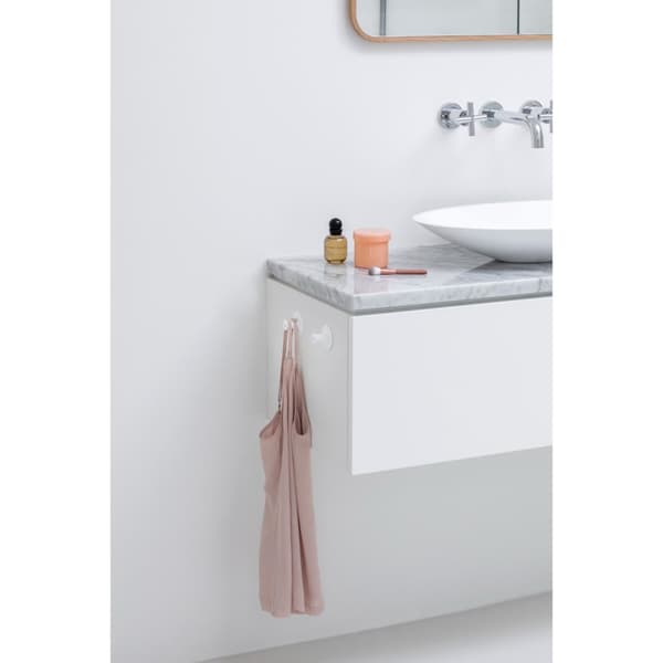 Brabantia ReNew Towel Hooks 2 Pieces White - Easy to Install