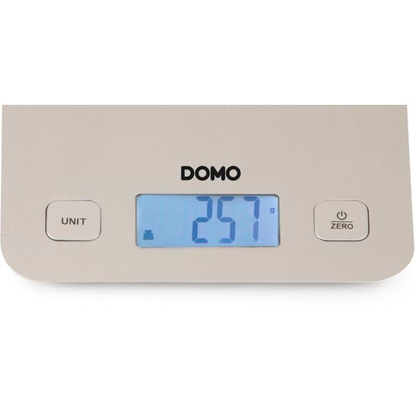 DOMO DO9239W Electronic Kitchen Scale - 5 kg Capacity - Stainless Steel - Tare Function