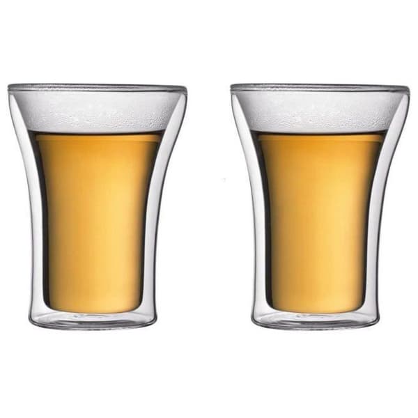 BODUM Glass Set - ASSAM - Double Wall - 0.25 L - Transparent