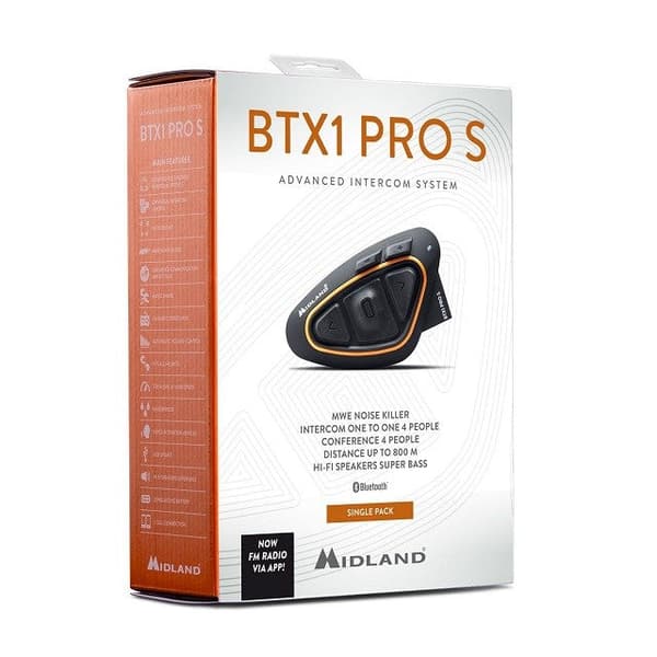 Midland Motorbike Intercom BTX1 PRO S-SINGLE