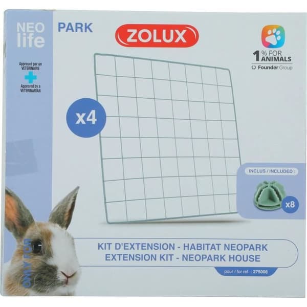 ZOLUX Extension Kit for Modular Enclosure - Neo Park - Rabbit - 4 Grids