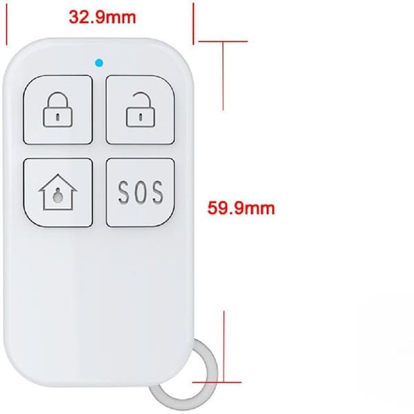KYF Pack of 2 Additional Remote Controls - For KYF-ALARM-012