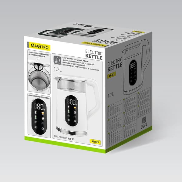 Maestro Electric Kettle MR-023 Green