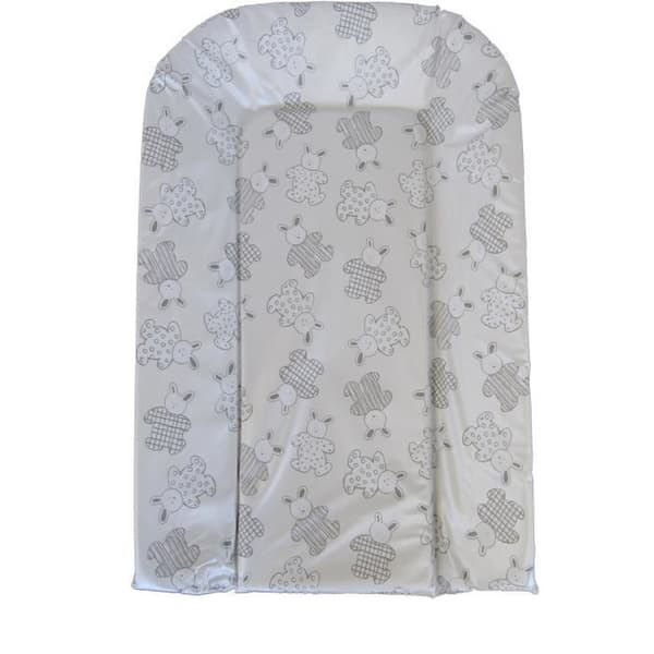 BAMBISOL Changing Mat - Foam Board - Silver/White Pattern - 70 cm x 44 cm