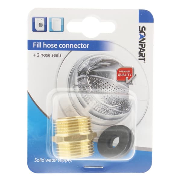 Scanpart Supply Hose Connector Set Bronze 3/4" x 3/4"
