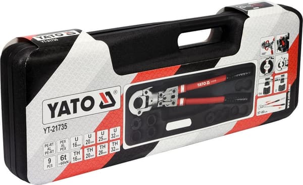 Yato YT-21735 Crimping Tool Black Red