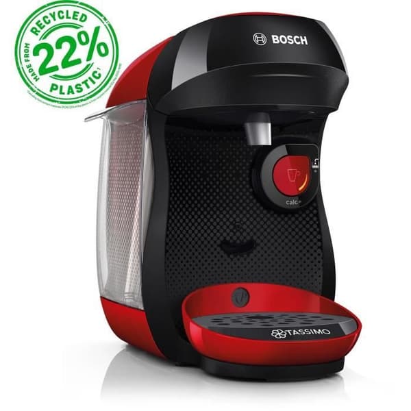 BOSCH Multifunctional Coffee Machine - TASSIMO T10 Happy - Red - 1400 W