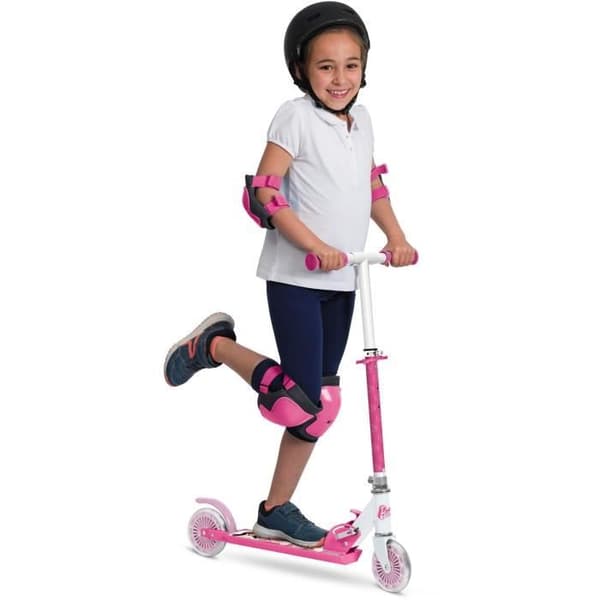 MONDO Barbie 2-Wheel Folding Scooter - Adjustable Handlebars