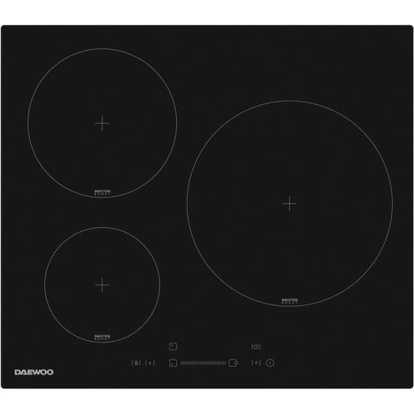 DAEWOO Induction Hob - 3 Burners - 60 cm - Black