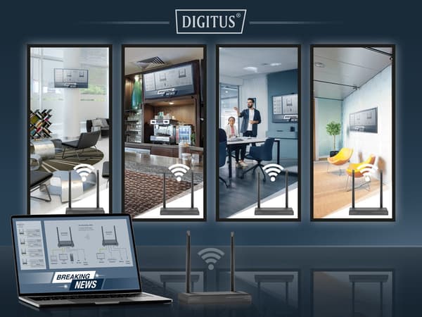 Digitus 4K Wireless HDMI KVM Extender Set 150 m