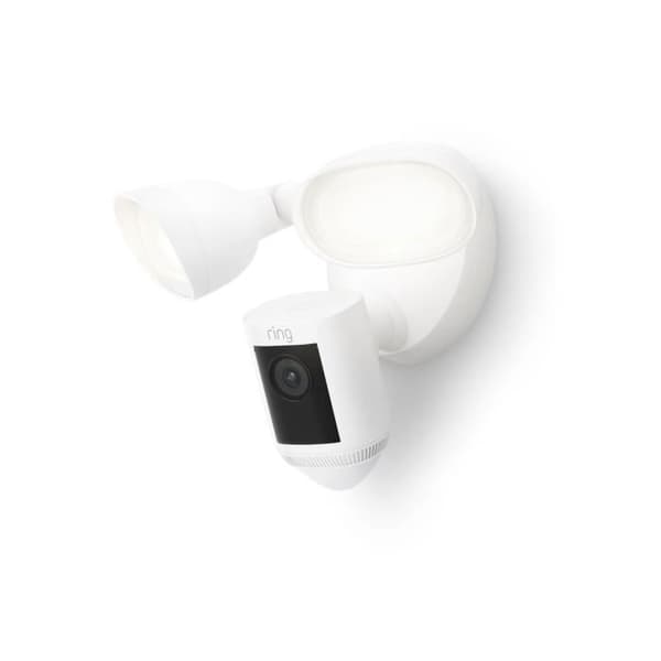 RING Spotlight Cam Pro - Mains Powered Surveillance Camera - White
