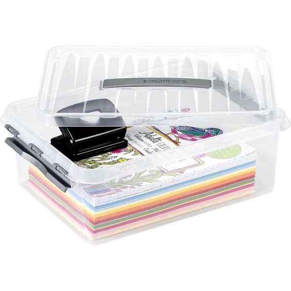 Sunware Q-Line Storage Box 12 L 40x30x14 cm Transparent/Grey