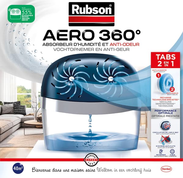 RUBSON AERO 360° Moisture Absorber - 40m²