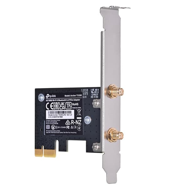 TP-Link Archer TX20E V2 Network Adapter PCIe with Bluetooth 5.2 (ARCHER TX20E) 802.11ax