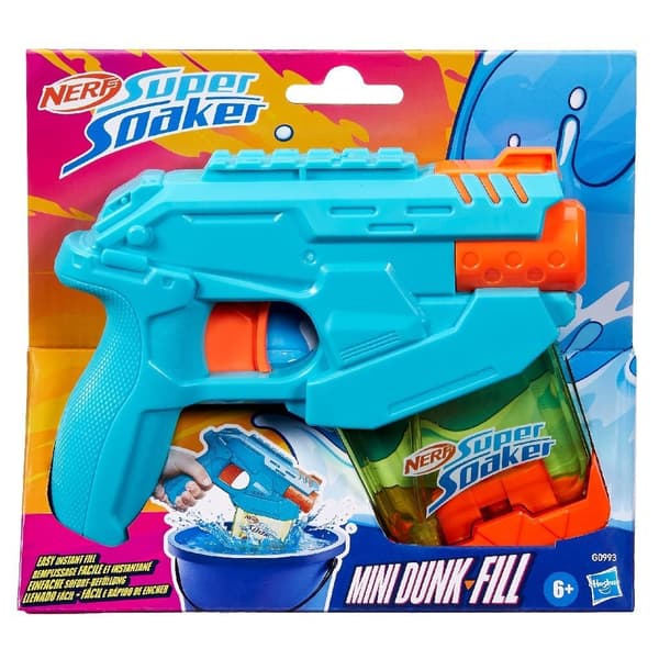 Nerf Super Soaker Mini Dunk Fill - Quick-Fill Water Blaster for Outdoor Fun