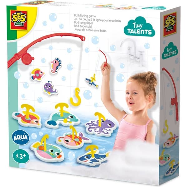 SES Creative Tiny Talents Bath Fishing Game - 8 Foam Sea Creatures