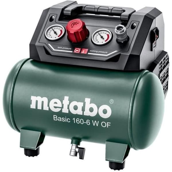 METABO Compressor - Basic 160-6 W OF - 6 Litres - 900 W - 8 bar