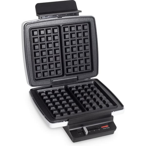 Fritel WA1230 Compact Waffle Maker White/Black - For Traditional Belgian Waffles