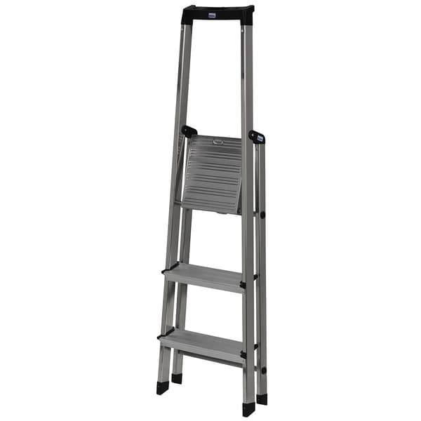 Krause Solidy Folding Ladder Silver