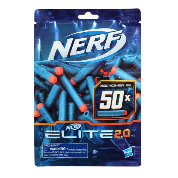Nerf Elite 2.0 Darts 50 Pieces - Compatible with Nerf Elite Blasters