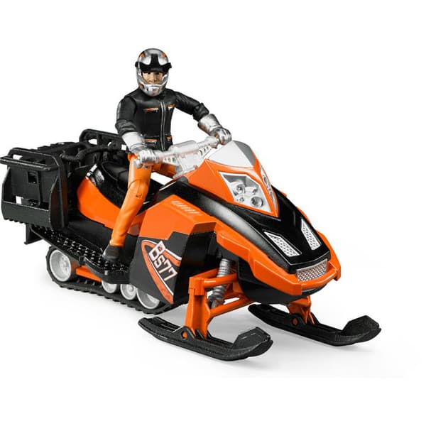 Bruder Snowmobile With Figure and Accessories 63101