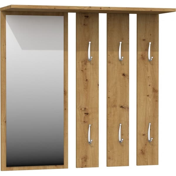 Topeshop OPAL Hanger Artisan Oak with Mirror Model OPAL