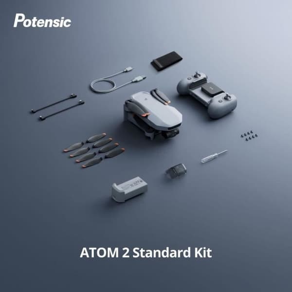 POTENSIC Drone - ATOM 2 - Standard Kit - HD/4K Camera - Integrated GPS - 31-Minute Flight Time