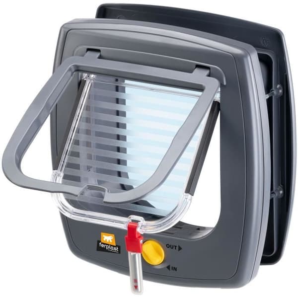 FERPLAST Swing 5 Cat Flap - Grey - 22.5 x 16.2 x 25.2 cm
