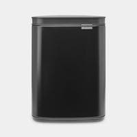 Brabantia Bo Waste Bin 4 L Rectangular Steel Black Manual (22 24 81)