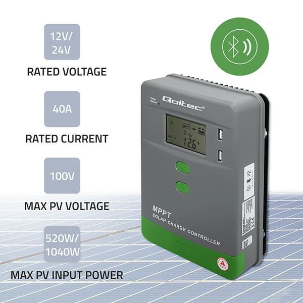 Solar Charge Controller MPPT 40A with Temperature Sensor