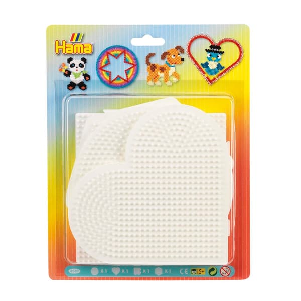 Hama Iron-on Beads Base Boards 4 Pieces White