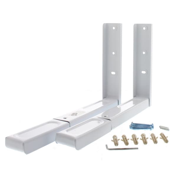 Scanpart Microwave Mounts White - Adjustable Depth 30.5-45 cm - Max Load 40 kg - Height 21.9 cm