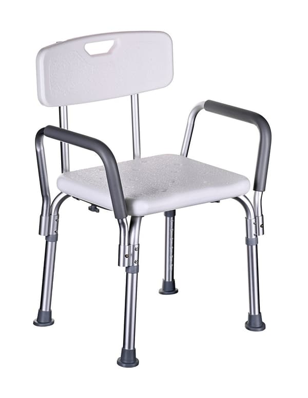 AIV Shower Chair with Backrest and Armrests
