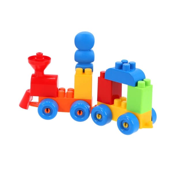 Abrick Numbers and Blocks Train Building Set for Children