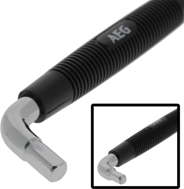 AEG Double Square Drain Plug Wrench 8-10 mm - Ergonomic Handle