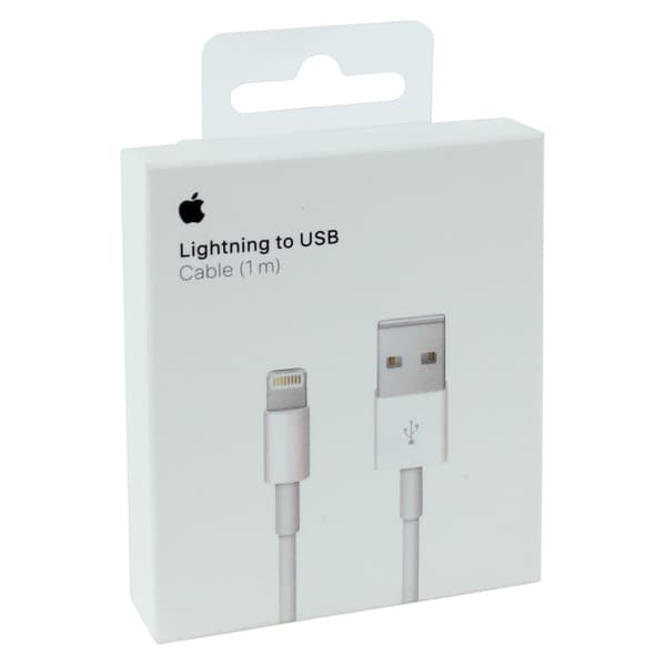 Apple Lightning to USB-A Data Cable 1 m Mxly2 White 1mt