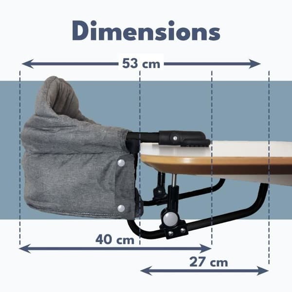LOOPING Booster Seat with Comfortable Backrest, Removable Washable Cover