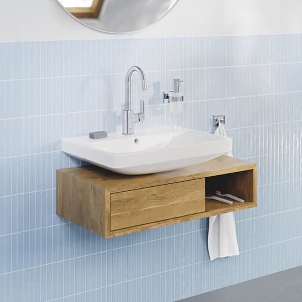 GROHE Euro Ceramic Wall-Mounted Washbasin - Rectangular - 60 cm x 47 cm - White