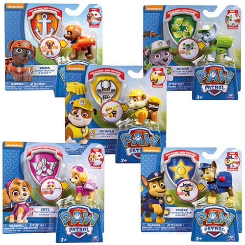 Paw Patrol Action Pack Assorted Pup Figures - Random Version - For Ages 3+