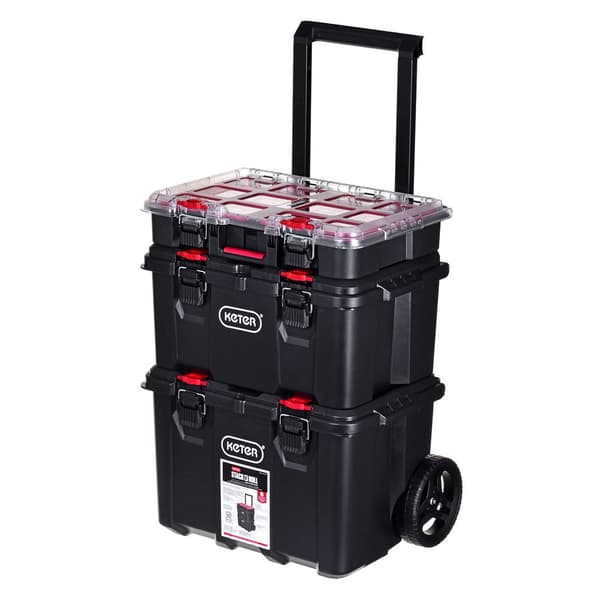 Keter Set of 3 Stack N Roll Boxes