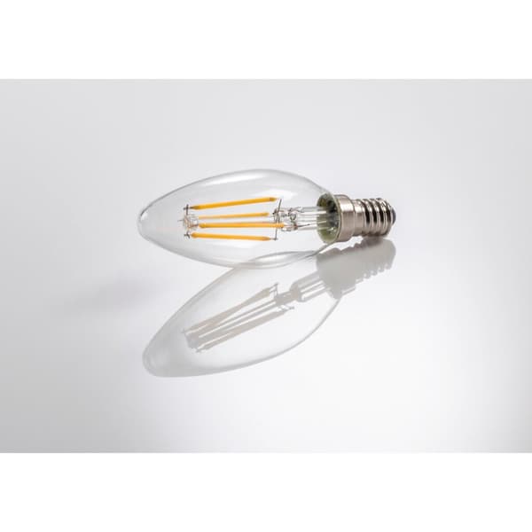 Xavax LED Filament E14 470lm 40W Replacement Candle Bulb Warm White Clear Dimmable