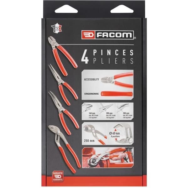 FACOM Plier Set - GJP.A4PB - 4-Piece - G Series