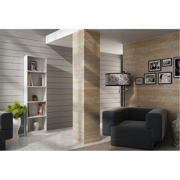 Topeshop R40 BIEL Office Bookcase 60x182 cm White