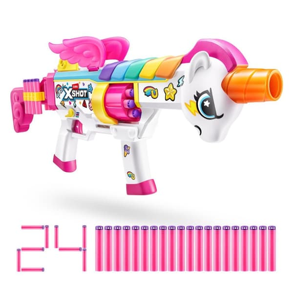 Zuru X-Shot Blastercorn Rizz Master + 24 Darts + Light