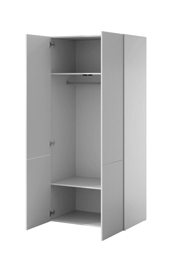 PAFOS Wardrobe 2D 90x55.5x198.5 White Matt