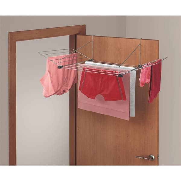 Tomado Metaltex Hanging Drying Rack Tilburg 12 M Silver Grey