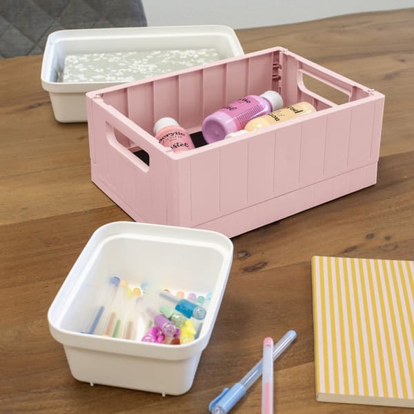 Sunware Sigma Home Folding Crate 13 L Pink 35x25x14.5 cm